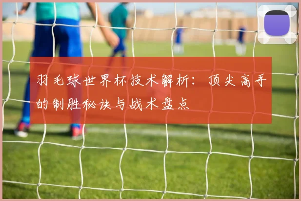 羽毛球世界杯技术解析:顶尖高手的制胜秘诀与战术盘点
